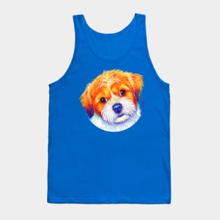 Colorful Cute Shih Tzu Dog Tank Top